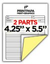2 Part Carbonless Form - Qtr. Page