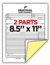 2 Part Carbonless Form - Letter