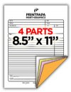4 Part Carbonless Form - Letter