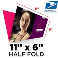 Half-Fold Direct Mail Postcard - 11x12 to 11x6