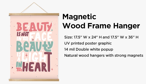 Magnetic Wood Frame Hanger