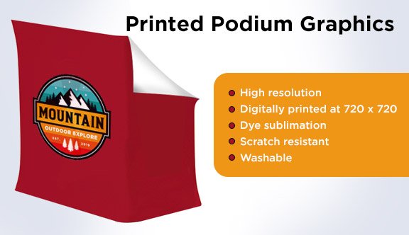 Printed Podium Graphics
