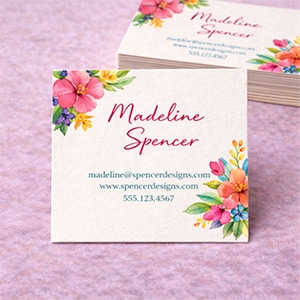 Linen Square Business Card 2.5x2.5