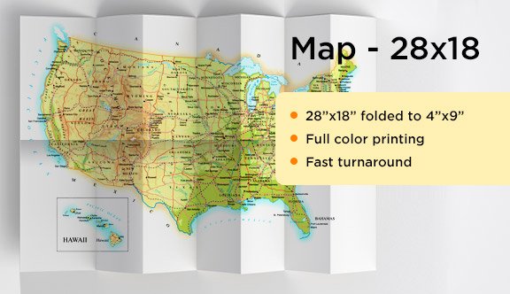 Map - 28x18