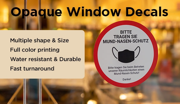 Opaque Window Decals