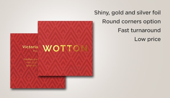 Foil Accent Business Card 2.5x2.5