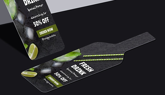 Bottle Flyer - 3"x9.25"