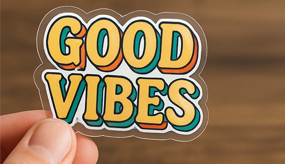 Die Cut Clear Stickers