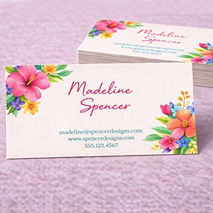 Linen European Business Cards 3.35x2.17