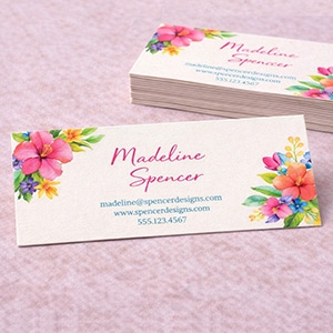Linen Tiny Business Cards 3.5x1