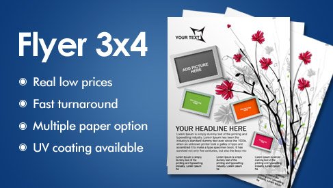 Flyer - Small Size (3x4)