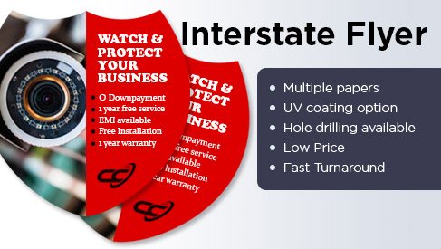 Interstate Shape Flyer - 6.83" x 6.75"