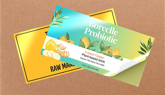 60lb Gloss Rectangle Labels (Crack & Peel)