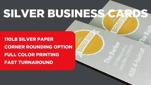 Silver Business Cards
