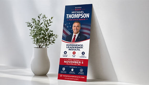 Political Palm Card - 4x11