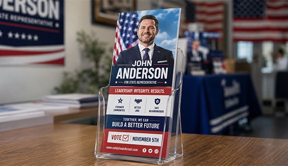 Political Palm Card - 4x9
