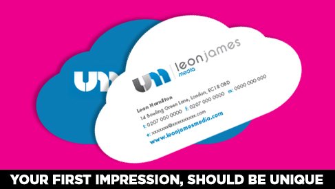 Cloud Shaped Business Card - 3.5"x2"