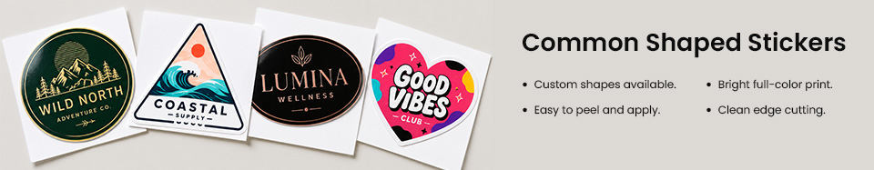 Common Shaped Stickers
