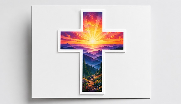 Cross Sticker