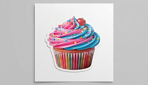Cup Cake Sticker