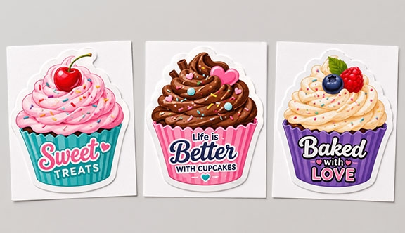 Cup Cake Sticker