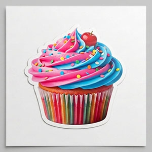 Cup Cake Sticker