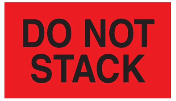 Do Not Stack Labels - 3x5