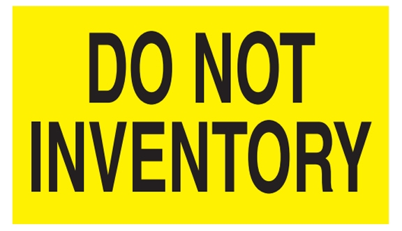 Do Not Inventory Labels - 3x5