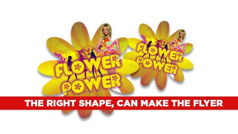 Daisy Shape Flyer - 8.25"x7.5"