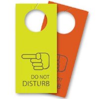 Plastic Doorhanger 5.5x17 inch 