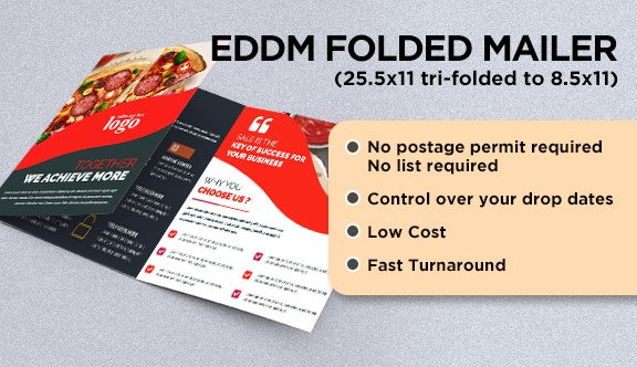EDDM Folded Mailer 25.5x11 to 8.5x11