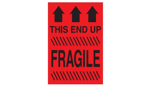 This End Up Fragile Labels - 4x6