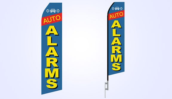 Auto Alarms Stock Flag - 16ft. Auto Alarms Stock Flag - 16ft.