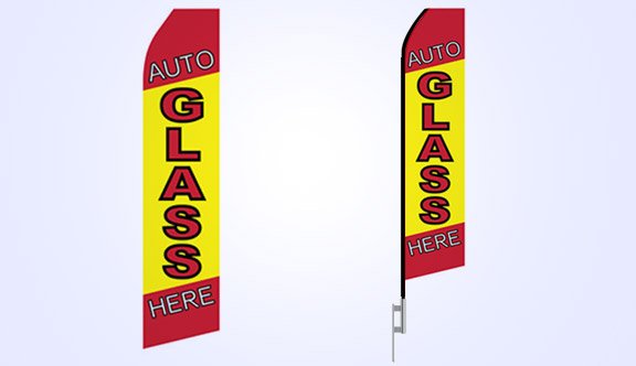 Auto Glass Service Stock Flag - 16ft. Auto Glass Service Stock Flag - 16ft.