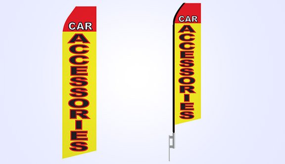 Car Accessories Stock Flag - 16ft. Car Accessories Stock Flag - 16ft.