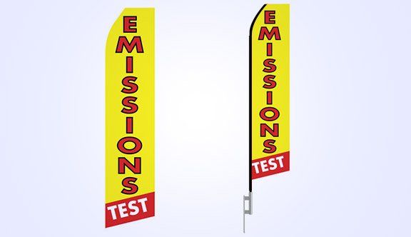 Emissions Test Stock Flag - 16ft. Emissions Test Stock Flag - 16ft.
