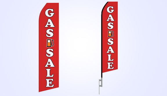 Gas Sale Stock Flag - 16ft. Gas Sale Stock Flag - 16ft.