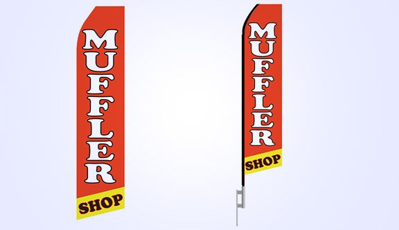 Muffler Shop Stock Flag - 16ft. Muffler Shop Stock Flag - 16ft.