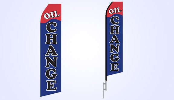 Oil Change Stock Flag - 16ft. Oil Change Stock Flag - 16ft.