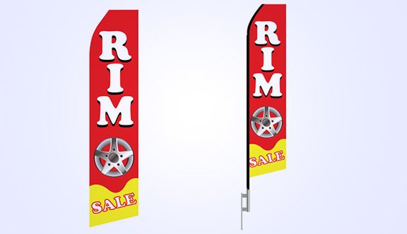Rim Sale Stock Flag - 16ft. Rim Sale Stock Flag - 16ft.