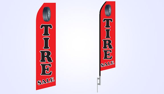 Tire Sale Stock Flag - 16ft. Tire Sale Stock Flag - 16ft.