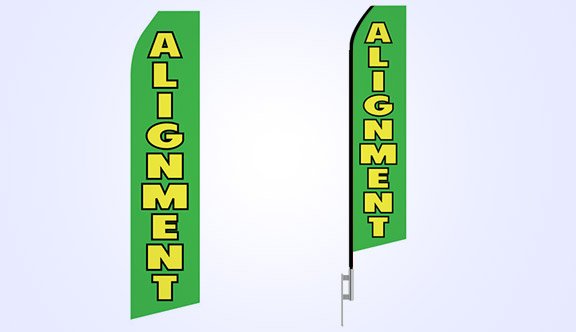 Body Shop Alignment Service Econo Stock Flag - 16ft. Body Shop Alignment Service Econo Stock Flag - 16ft.