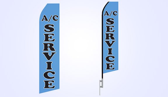 Air Conditioning Service Stock Flag - 16ft. Air Conditioning Service Stock Flag - 16ft.
