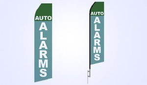 Auto Alarms Econo Stock Flag - 16ft. Auto Alarms Econo Stock Flag - 16ft.