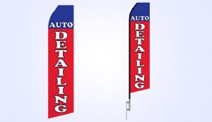 Auto Detailing Stock Flag - 16ft. Auto Detailing Stock Flag - 16ft.