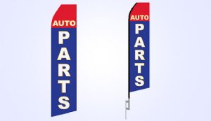 Auto Parts Econo Stock Flag - 16ft. Auto Parts Econo Stock Flag - 16ft.