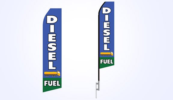 Diesel Fuel Stock Flag - 16ft. Diesel Fuel Stock Flag - 16ft.
