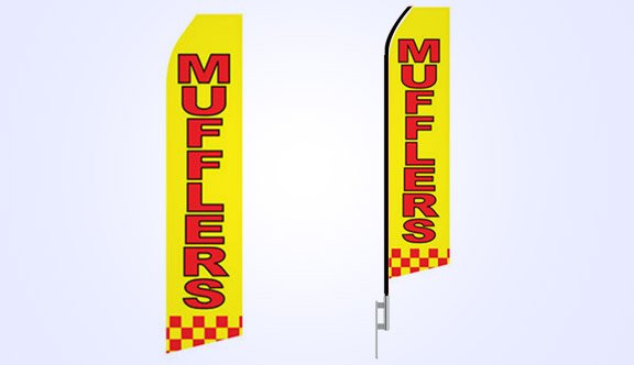 Mufflers Service Stock Flag - 16ft. Mufflers Service Stock Flag - 16ft.
