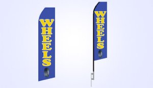 Wheels Service Stock Flag - 16ft. Wheels Service Stock Flag - 16ft.