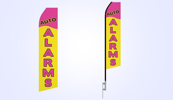 Auto Alarms Econo Stock Flag - 16ft. Auto Alarms Econo Stock Flag - 16ft.